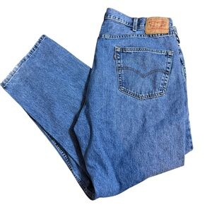 Levi’s‎ 505 Men’s Jeans Sz 46x30 Classic Blue Denim Straight Leg All-Day-Comfort